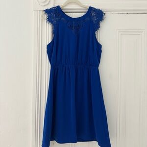 🦊 41 Hawthorn Royal Blue Lace Mini Dress